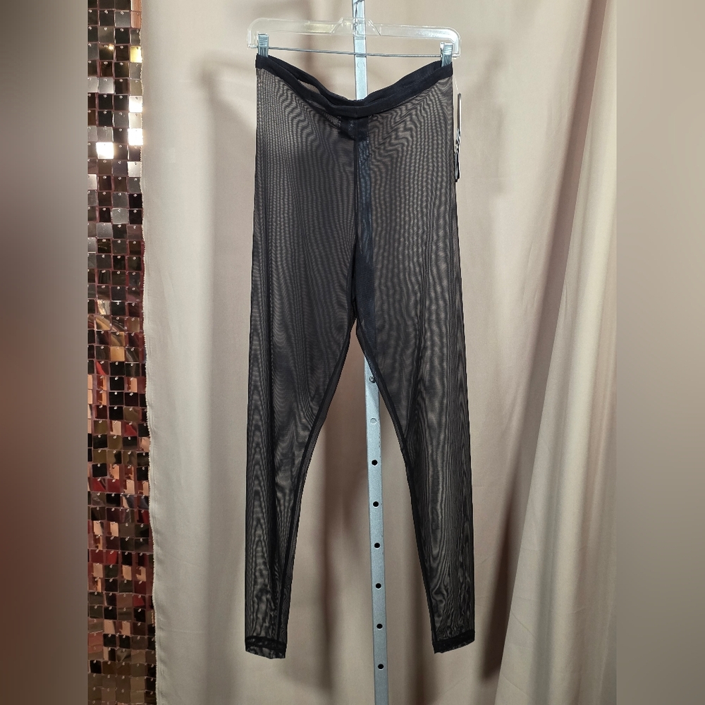 NWT Sympli Black Mesh Leggings Size 10